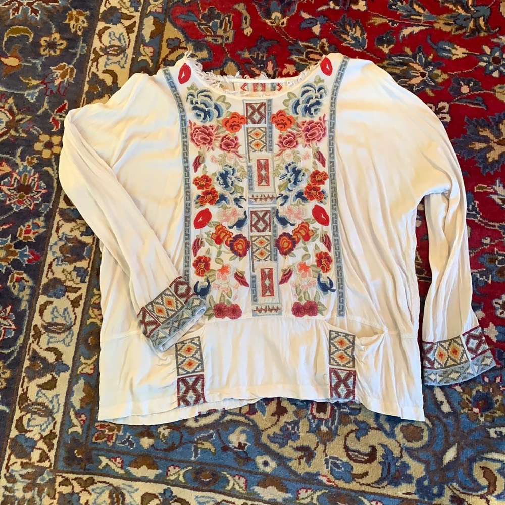 Large Johnny Was Biya rayon blouse